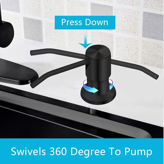 Soap Dispenser for Kitchen Sink, Countertop Soap Dispenser Pump, Say Goodbye to - Image 2