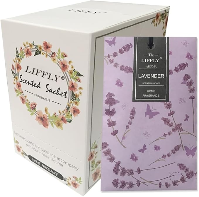 14 Packs Lavender Scented Sachets by LIFFLY