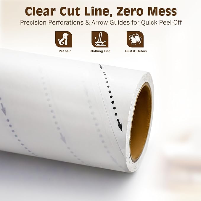 Large Lint Rollers for Pet Hair Extra Sticky, 9.45''/6.3"Pet Hair Removal Tool - Image 2