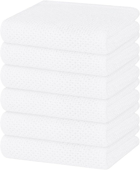 Homaxy 100% Cotton Waffle Weave Kitchen Dish Towels, Ultra Soft Absorbent Quick by Homaxy