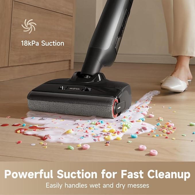 MOVA M10 Cordless Wet Dry Vacuum Cleaner 180° Lie-Flat Smart Vacuum Mop All in - Image 4