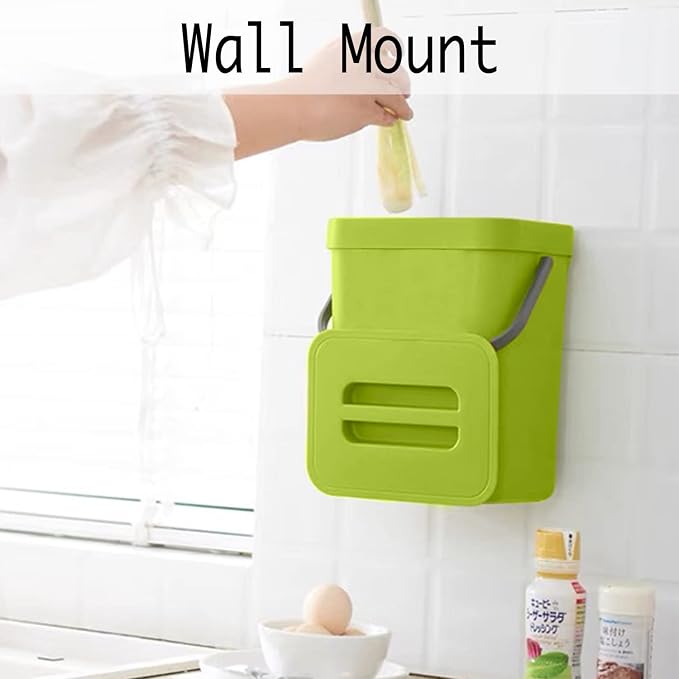 LALASTAR Small Plastic Trash Can, Hanging Small Trash Can - Image 4