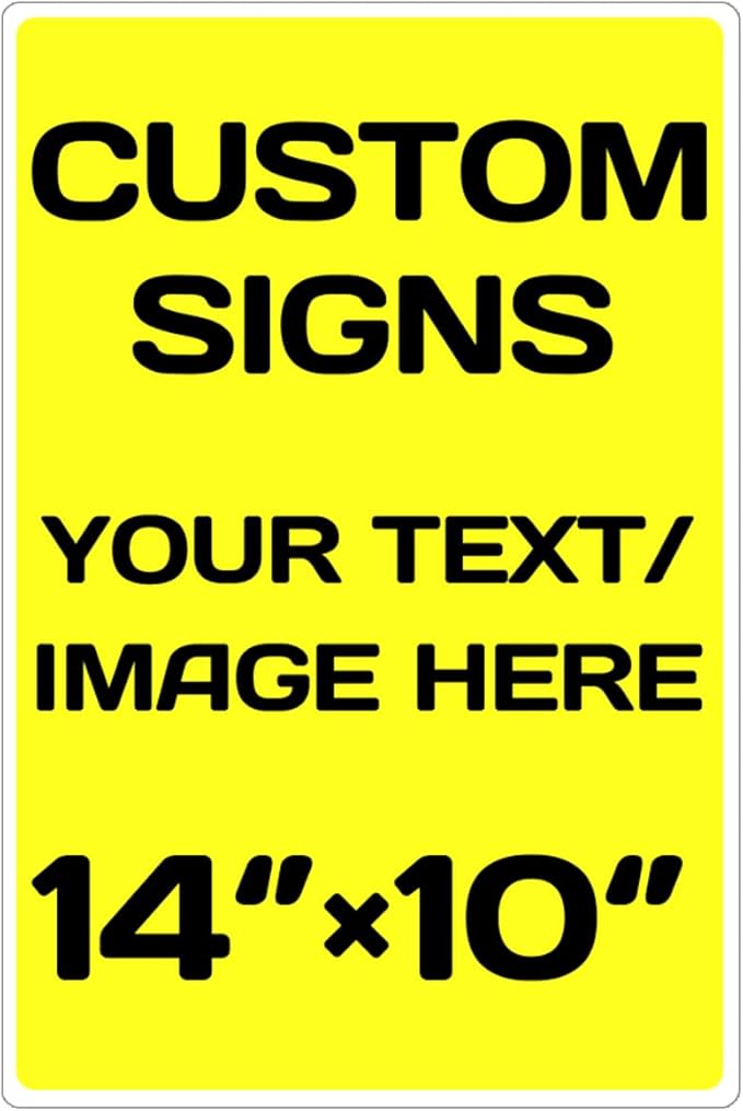 Personalized Aluminum Metal Signs by Repaly