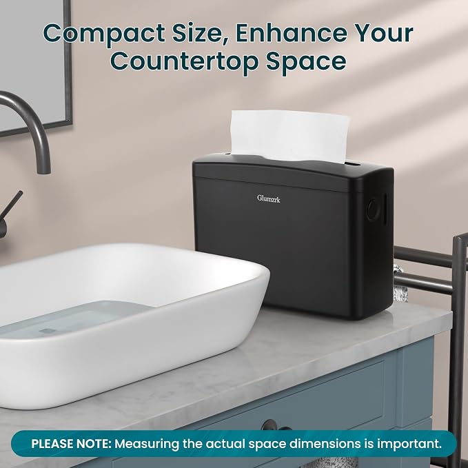 Paper Towel Dispenser Countertop, Compact Trifold Multifold Z Fold Hand Towel - Image 5