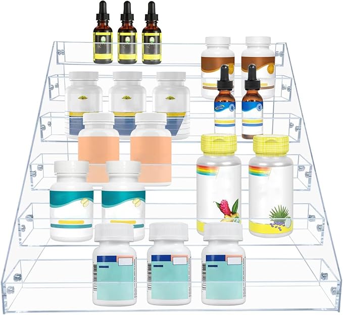 PMMASTO Tiered Spice Rack, Seasoning Organizer, Kitchen Organization and Storage - Image 5