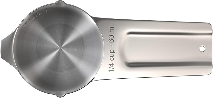 Color Up ¼ Cup Measuring Cup – Premium Chrome Stainless Steel, Accurate - Image 2