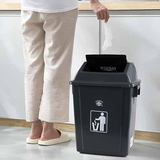Kiddream 4 Packs 5 Gallons Swing Lid Garbage Can, Plastic Trash Can - Image 4