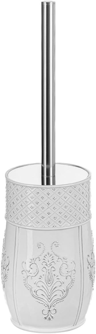 Creative Scents White Toilet Brush and Holder - Image 4