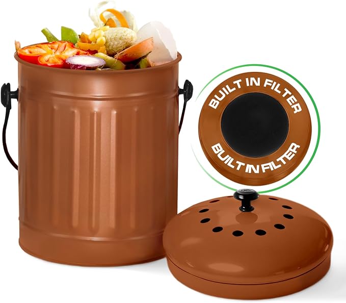 Plexon Countertop Compost Bin Kitchen Indoor, by Plexon