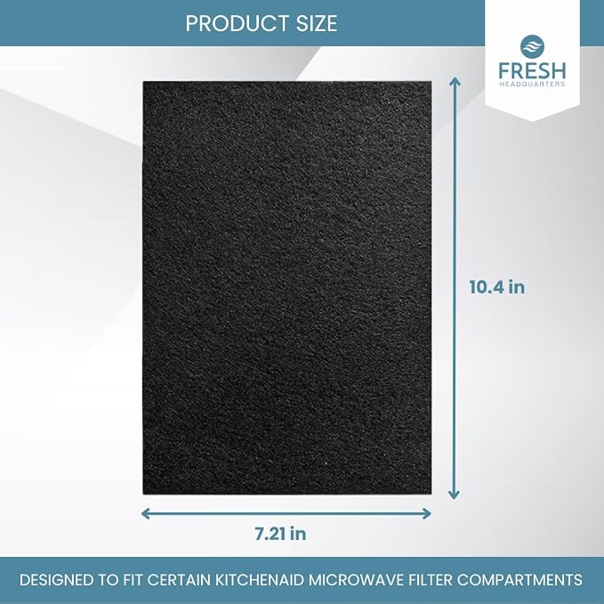 2-Pack Activated Carbon Charcoal Microwave Hood Filters - Image 5