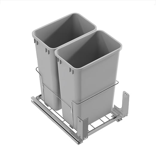 Dowell B18 Aluminum Base Wastebasket Pullout - Image 2