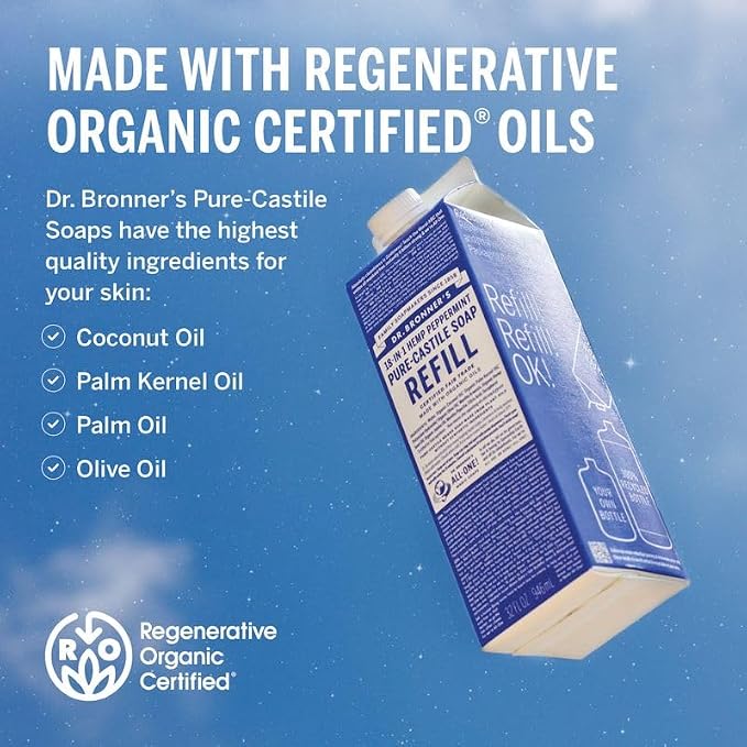 Dr. Bronner's Pure-Castile Liquid Magic Soap Refill - Image 3