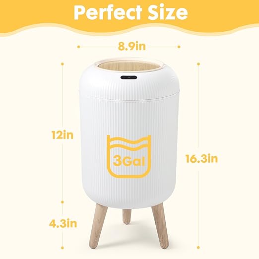Automatic Motion Sensor Bathroom Trash Can - Image 3