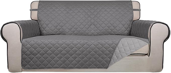 PureFit Reversible Quilted Sofa Cover, Water Resistant Slipcover Furniture by PureFit