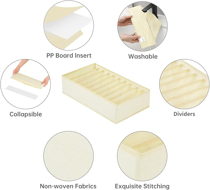 4 Packs T-shirt Drawer Organizers - Image 3