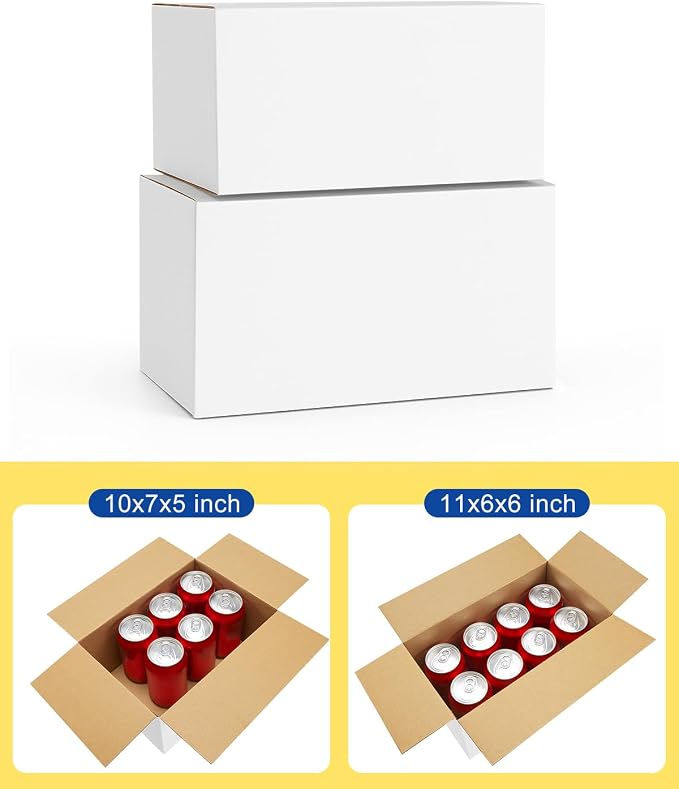 Assorted-Sizes-Shipping-Boxes-40-Pack: 10x7x5 & 11x6x6 - Image 2