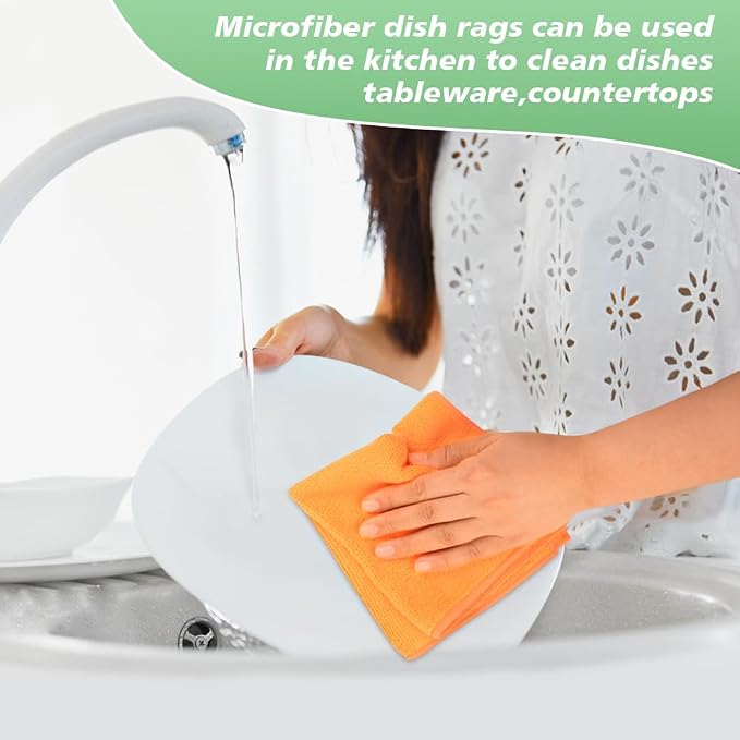 SINLAND Microfiber Dish Cloth for Washing Dishes Rags Best Kitchen Washcloth - Image 5