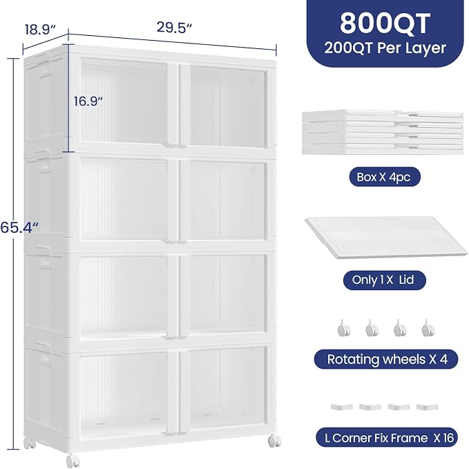 800Qt Stackable Storage Bins - Image 2