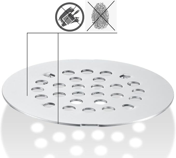 rrajj 4-1/4 Inch Round Snap-in Shower Floor Drain Cover Replacement Cover - Image 3