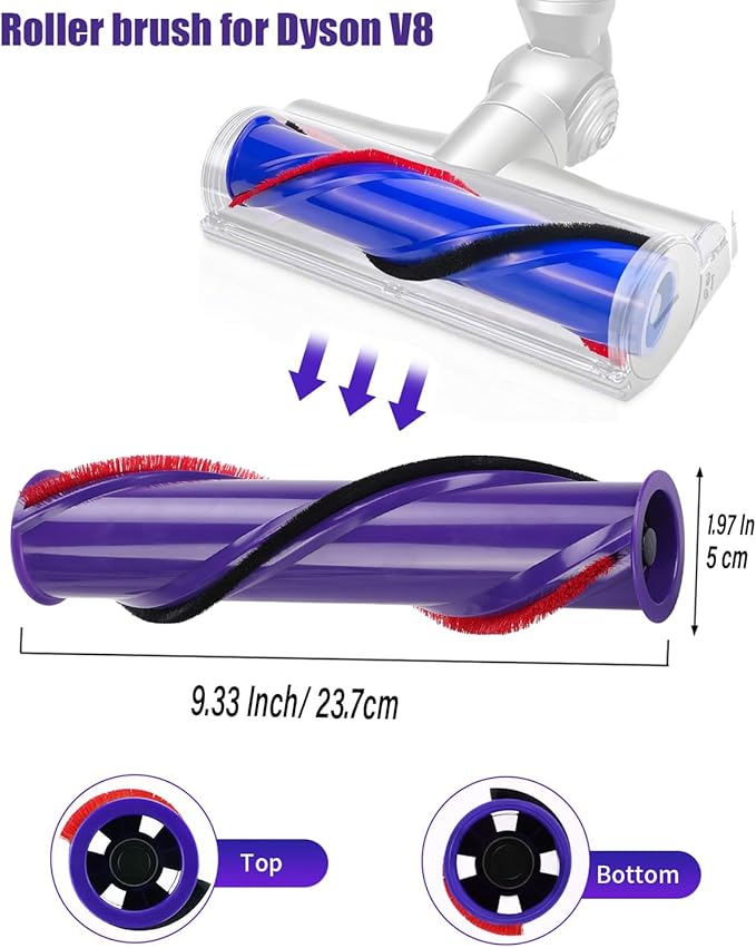 V8 Replacement Parts for Dyson V8 Animal Cordless Vacuum Roller Brush - Image 2