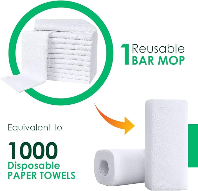 Avalon Towels Terry Bar Mop Towels Size 14"x17" – Absorbent and Durable - Image 2