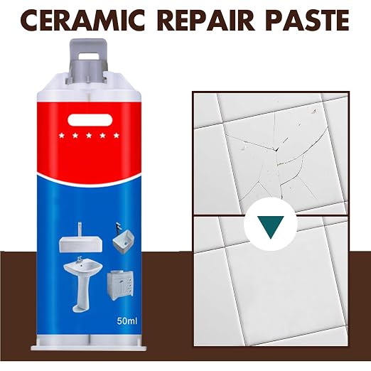 Tile and Ceramic Glaze Repair Paste, Ceramic Tile Crack Repair, Porcelain Sink - Image 2