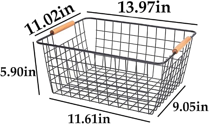 LeleCAT Large black wire baskets - Image 2
