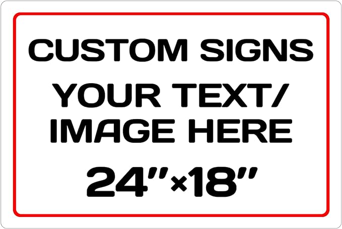 Personalized signs, Aluminum Weatherproof Metal Sign, Optional reflective by Repaly