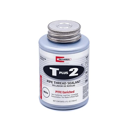 Rectorseal 23631 1/4 Pint Brush Top T Plus 2 Pipe Thread Sealant by RectorSeal