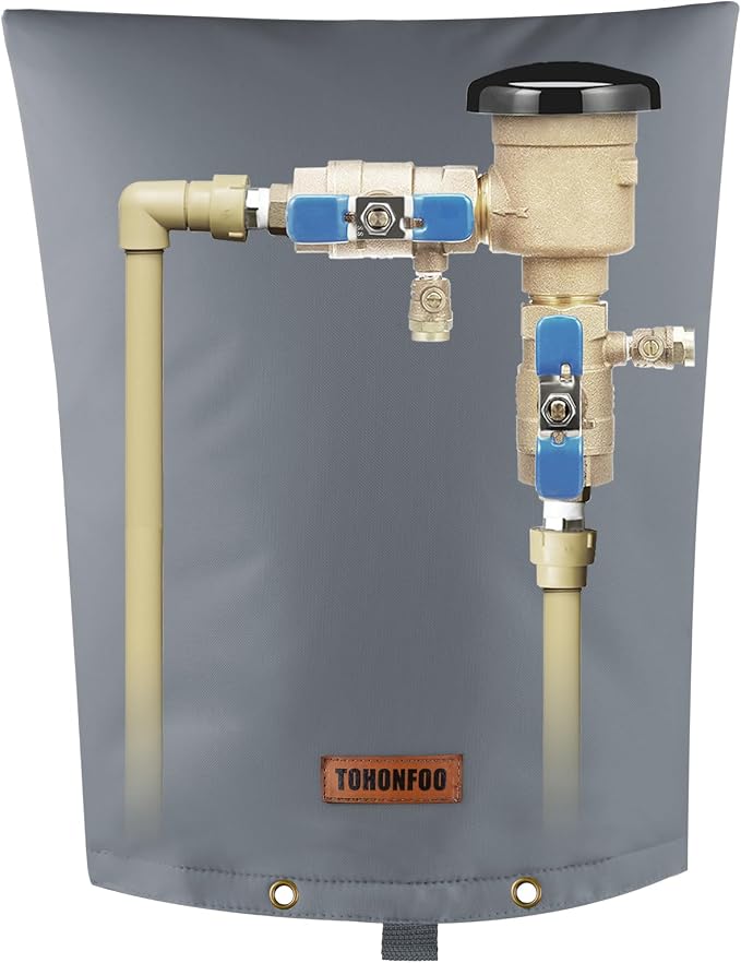TOHONFOO Backflow Preventer Pipe Insulation Cover by TOHONFOO