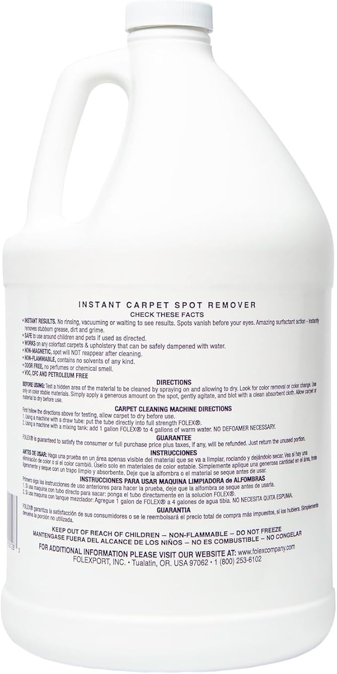 FOLEX Instant Carpet Spot Remover Carpet Cleaner - 128 oz - Removes Pet - Image 2