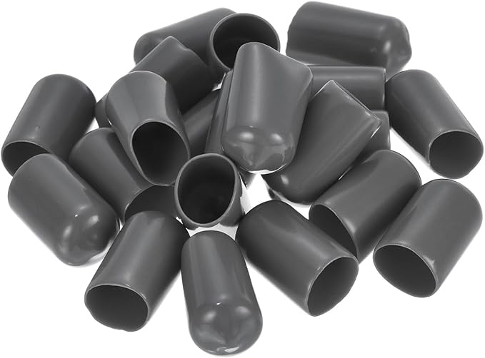 uxcell 20pcs Rubber End Caps 12mm ID Vinyl PVC Round Tube Bolt Cap Cover Screw - Image 4