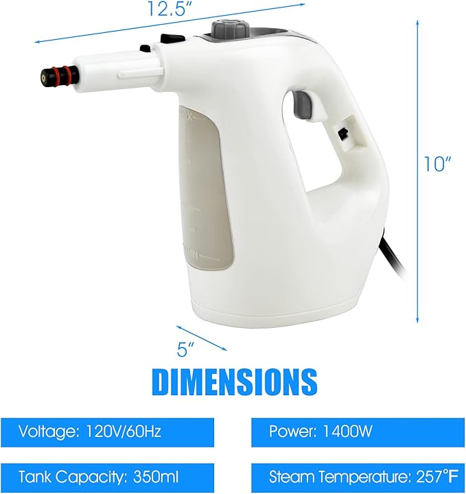 COSTWAY Handheld MultiPurpose Steam Cleaner - Image 6