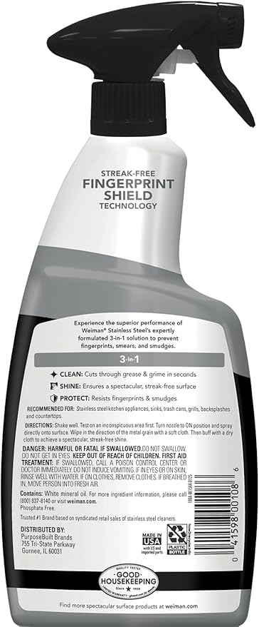Weiman Stainless Steel Cleaner and Polish - Image 2
