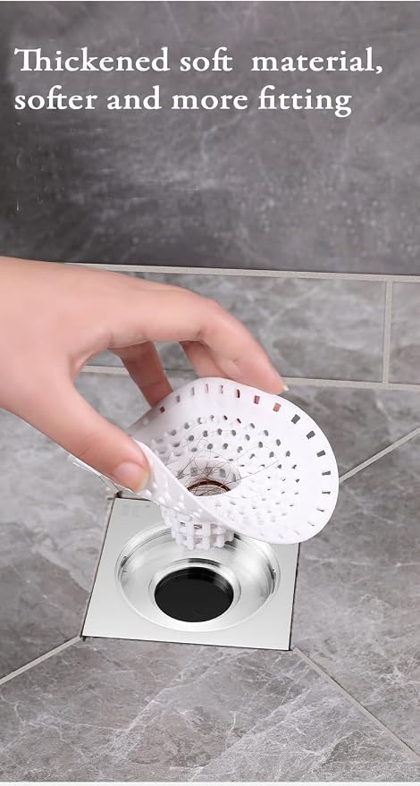Drain Hair Catcher, Silicone Bathtub Drain Protector 2 Packs - Image 4