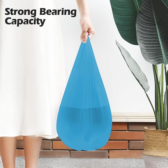 2-4 Gallon Portable Trash Bags, Bedroom Trash Can, Strong Trash Bags（Blue） - Image 7