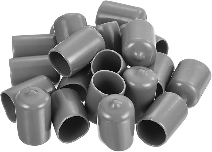 uxcell 20pcs Rubber End Caps Protective Caps 18mm ID Vinyl PVC Round Tube Bolt - Image 4