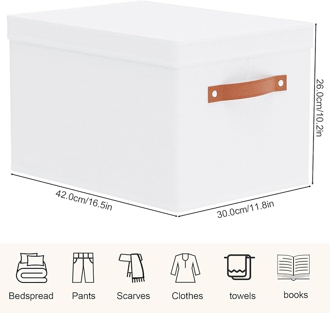 Fabric Storage Bins, Clothes Boxes - Image 4