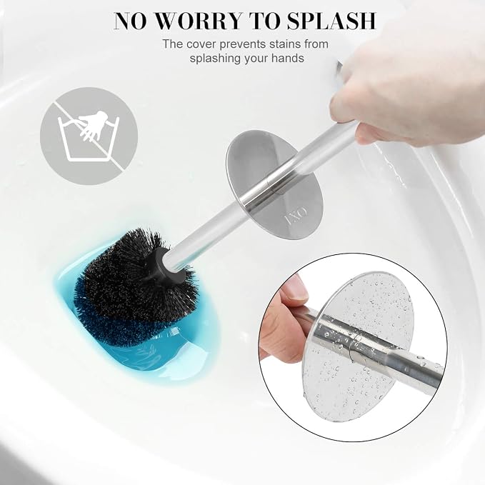 Toilet Brush and Holder, 2 Pack Toilet Brush - Image 4