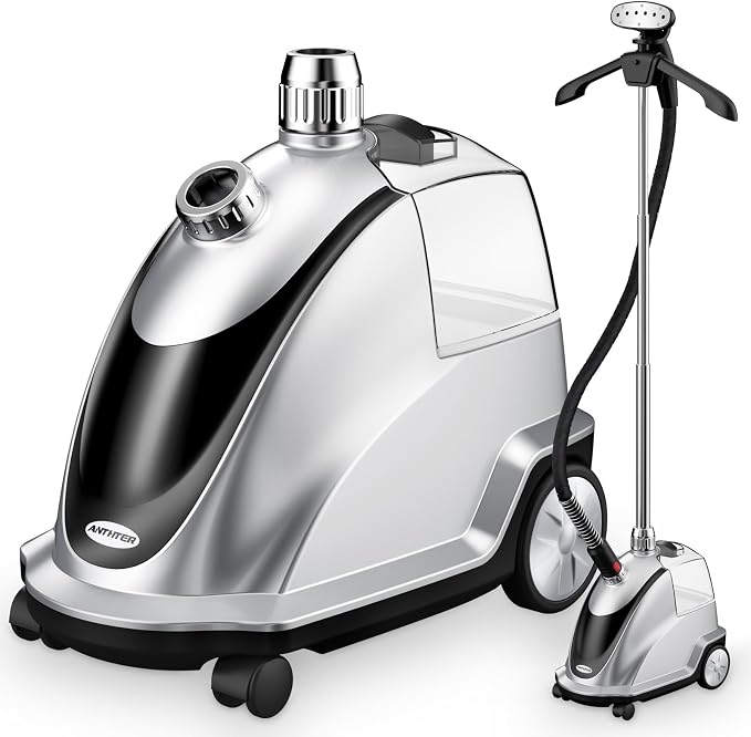 Anthter Steamer for Clothes, 1500W Powerful Standing Garment Steamer by ANTHTER