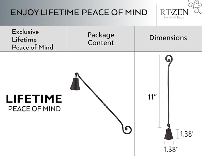 RTZEN Antique Bell Candle Snuffer - Image 4