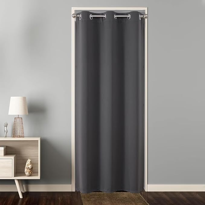 Joydeco Custom Size Door Curtains, Closet and Bedroom Doorway Curtains by JOYDECO