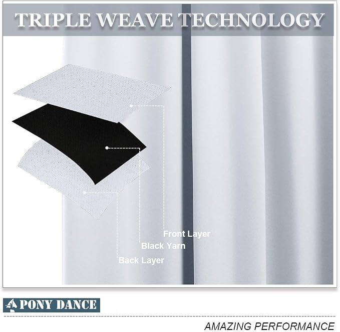 PONY DANCE White Window Curtains - Image 3