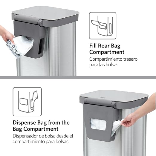 Glad Stainless Steel Step Trash Can, Series 2 - Image 6