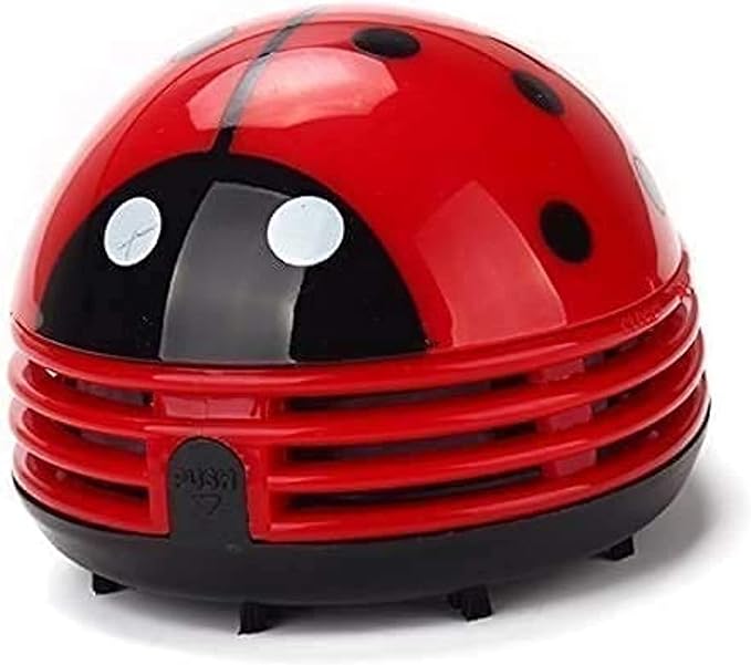 E ECSEM Cute Portable Cartoon Mini Desktop Vacuum Cleaner Table Dust Crumb - Image 2