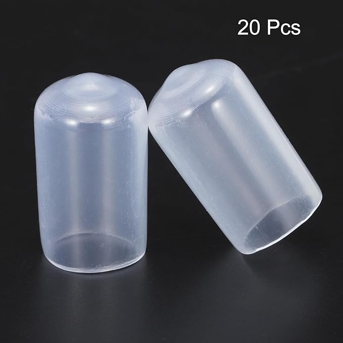 uxcell 20pcs Rubber End Caps 12mm ID Vinyl PVC Round Tube Bolt Cap Cover Screw - Image 2