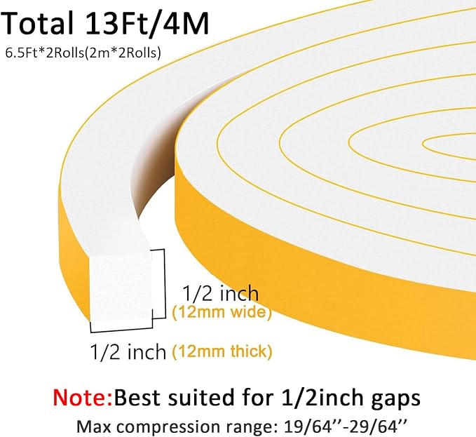 Strong Adhesive Door Weather Stripping, High Density Weather Stripping - Image 5