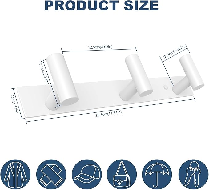 VAEHOLD Hat and Coat Wall Mount Rack - Image 5