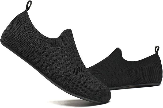 QZKDM Lightweight Slip on Grip Indoor House Slippers Barefoot Non Slip Home - Image 5