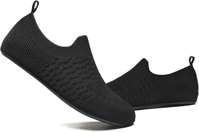 QZKDM Lightweight Slip on Grip Indoor House Slippers Barefoot Non Slip Home - Image 5